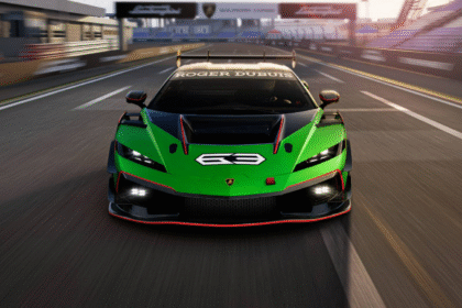 Front view of Lamborghini Temerario Super Trofeo